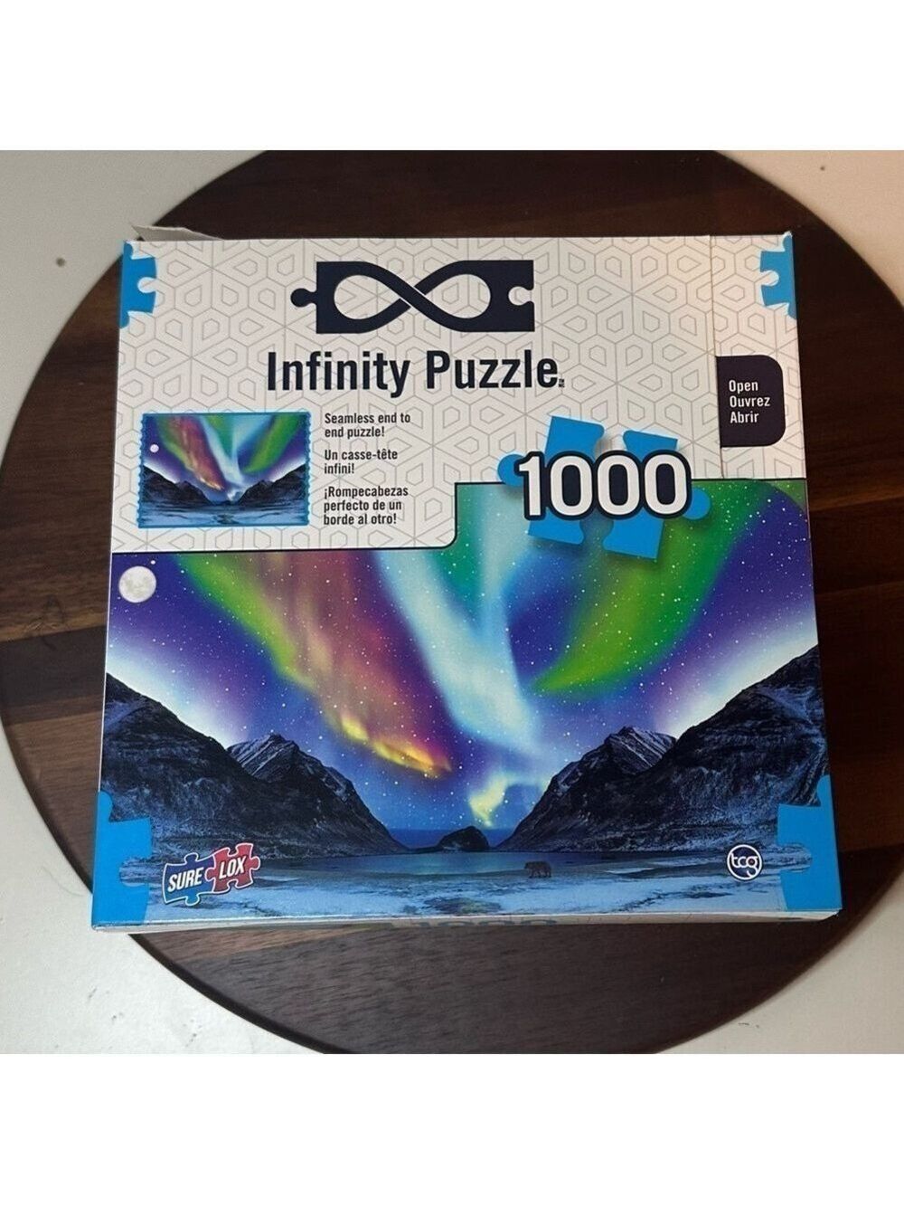 NEW Infinity Puzzle 1000 Piece “Aurora” Northern Lights | Sure-Lox | Sealed